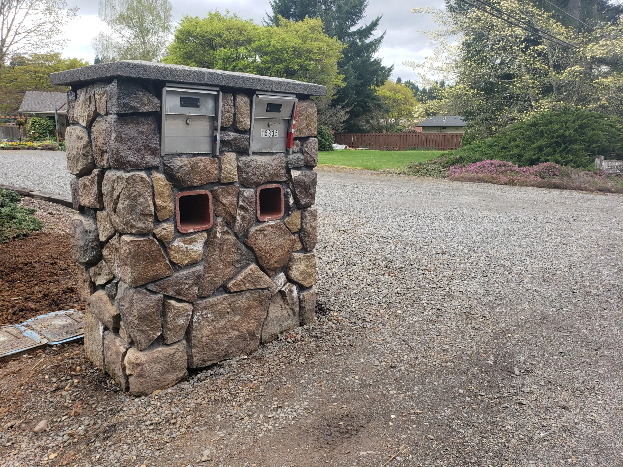 Stone Mailboxes