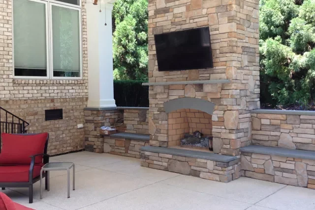 Service Outdoor Brick Fireplaces